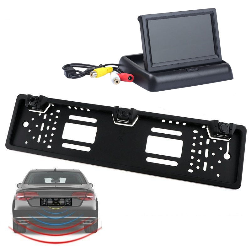 Monitor LCD pliabil de 4.3 inch + Suport numar auto camera video