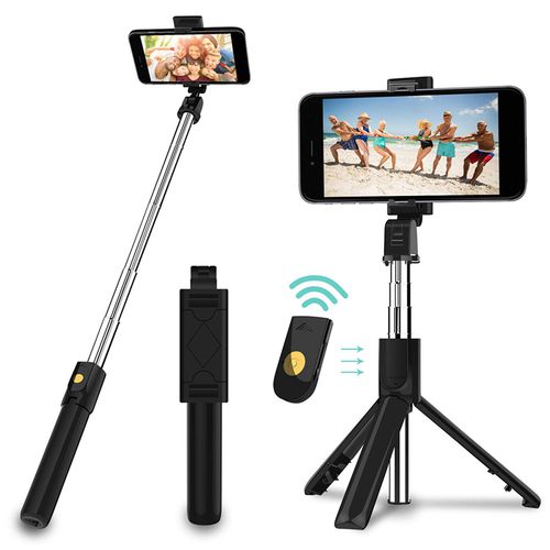 Trepied cu Selfie Stick si telecomanda, rotire 270 grade