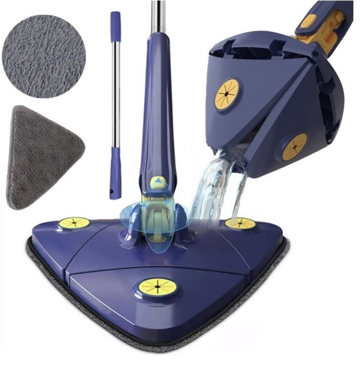 Mop inovativ CleanMaster, reglabil, rotire 360, albastru