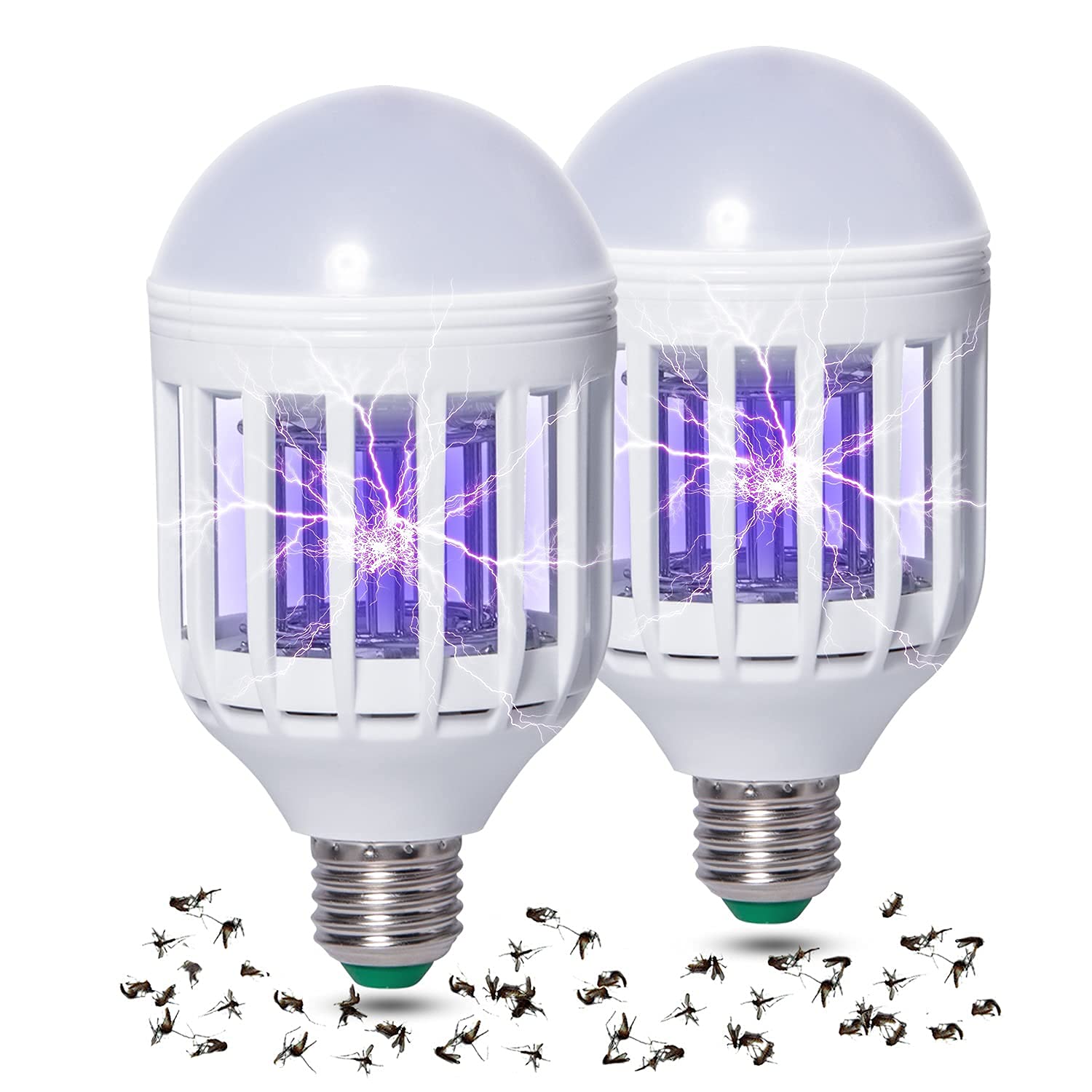 Set 2 x Bec antiinsecte, lampa UV impotriva tantarilor