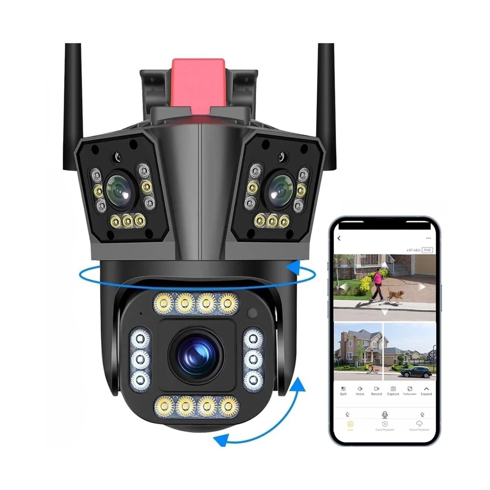Camera Video de Supraveghere ACP Triple IP Full HD 1080p