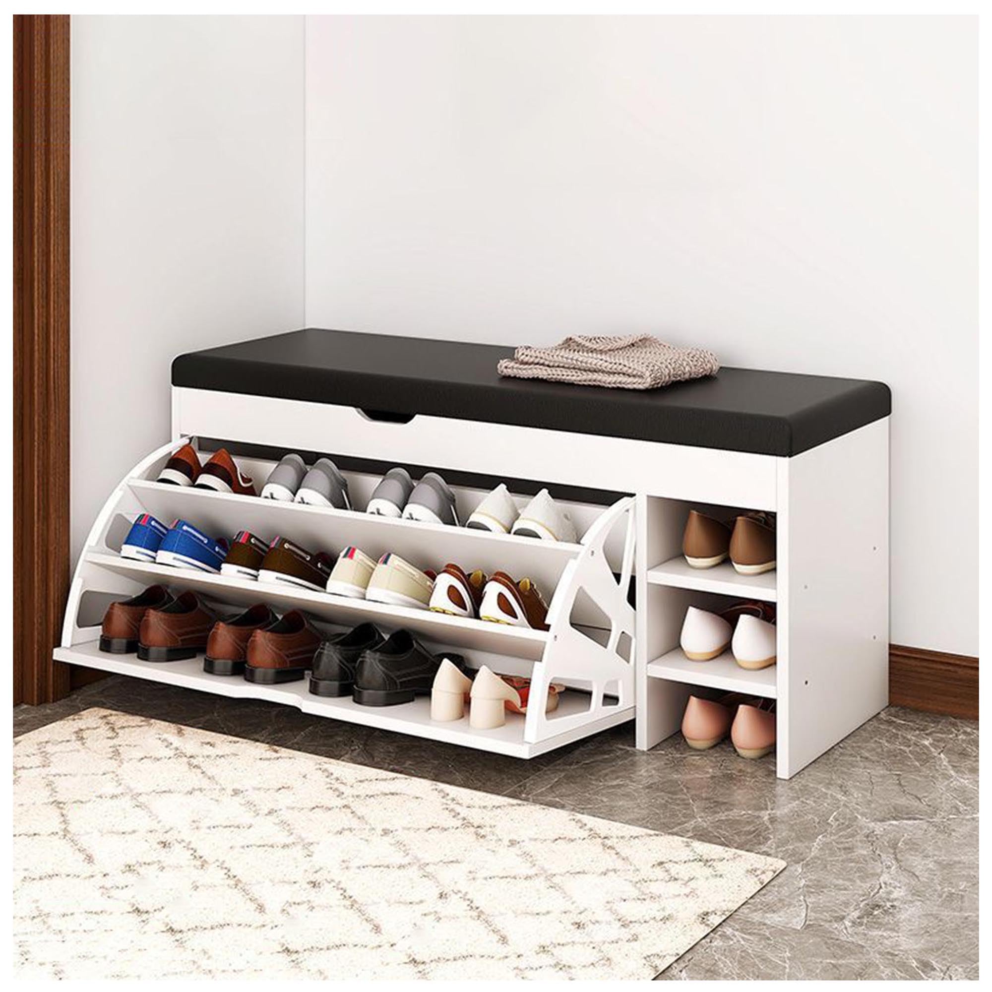 Dulap pentru pantofi, 80 x 34 x 50 cm, Alb