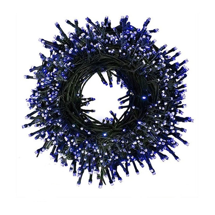 Instalatie rola 20 Metri, 340 LED, Albastru