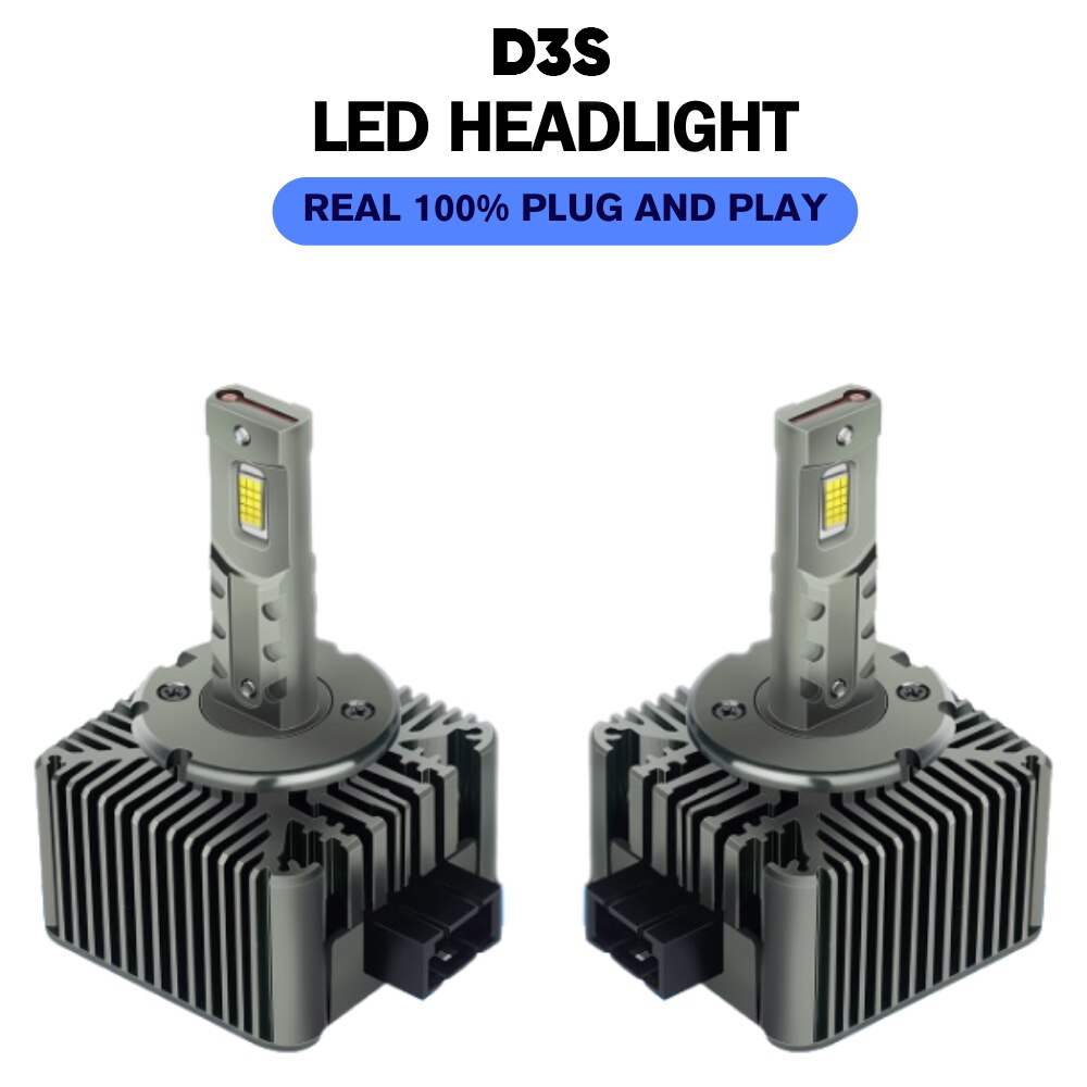 Set 2 Becuri LED, D3S – 180W, 23K Lumeni, Plug & Play, Canbus