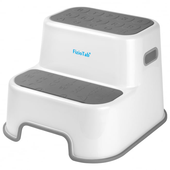 Scaunel inaltator WC pentru copii, FizioTab®Kids, Gri