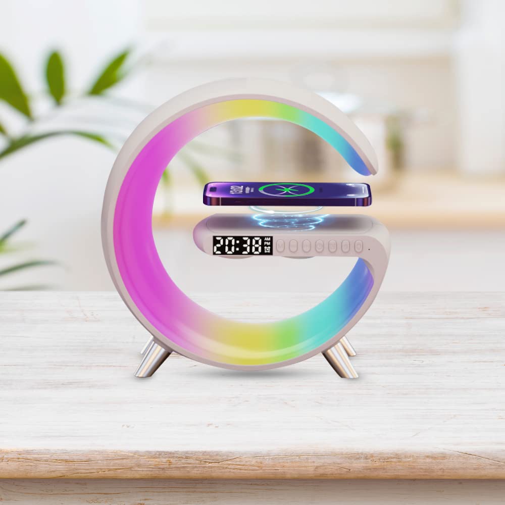 Lampa Smart LED RGB, Wireless Charger 15 W