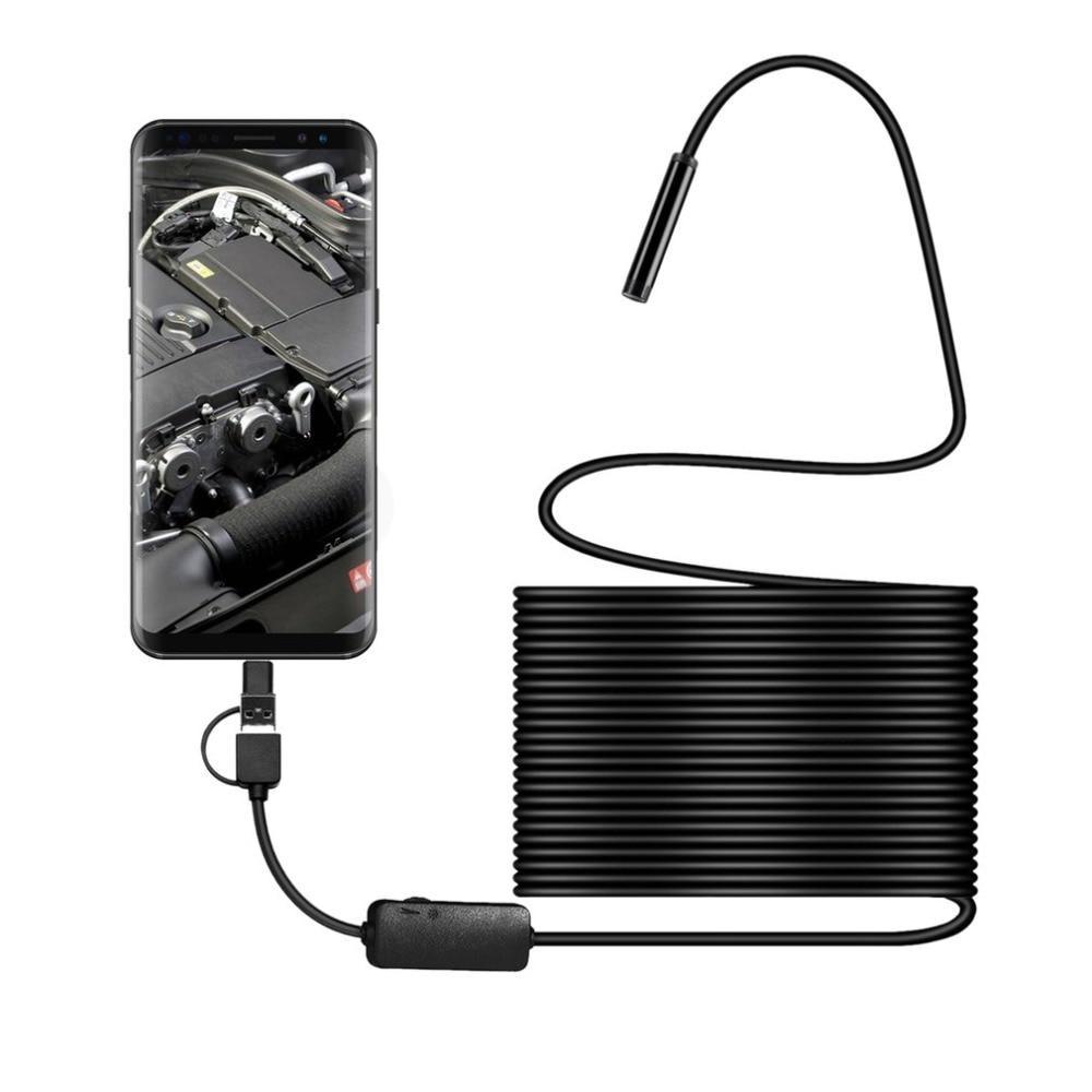 Camera endoscop waterproof foto / video - cablu de 5M pentru Android