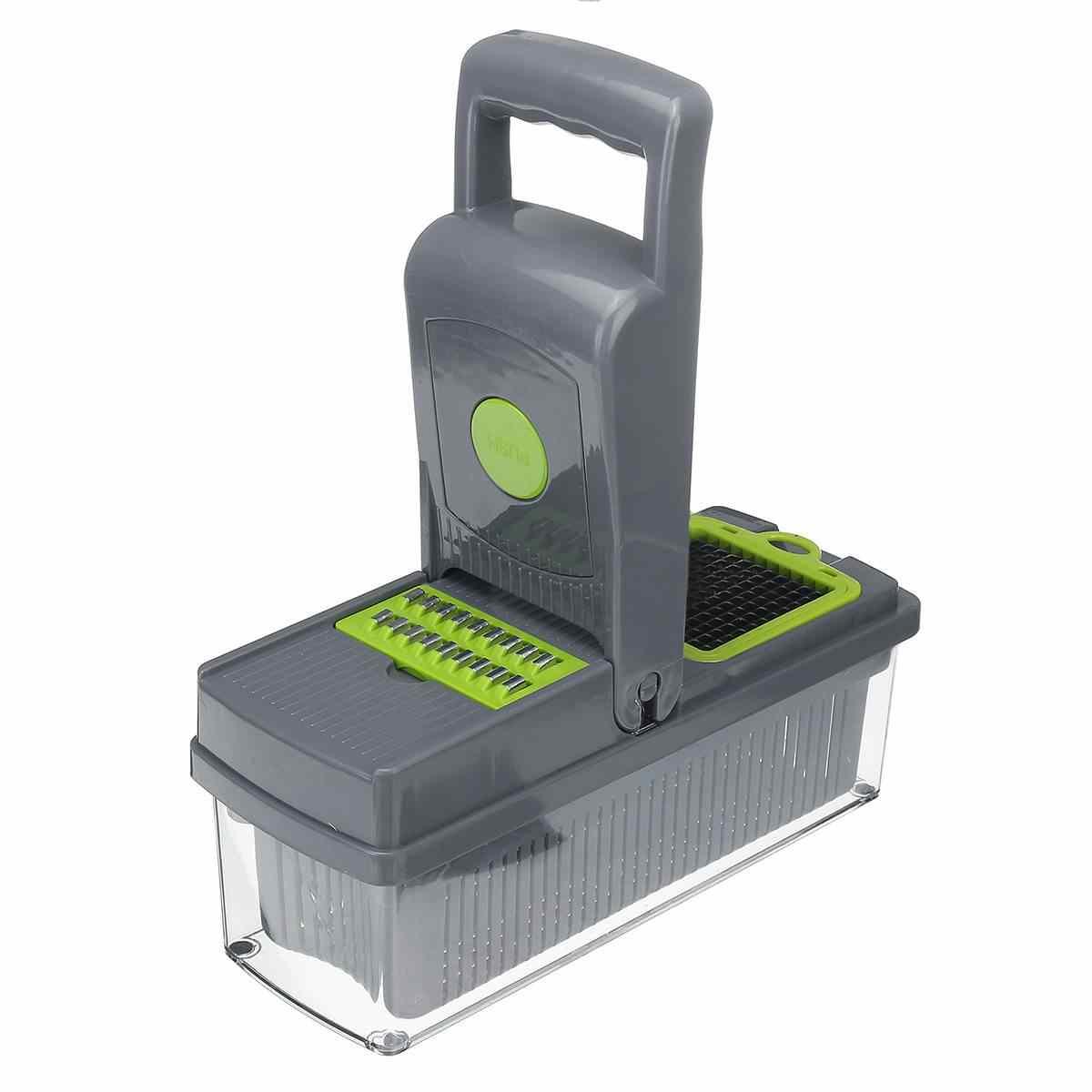 Razatoare Veggie Slicer 14 piese, lame inox + maner protectie