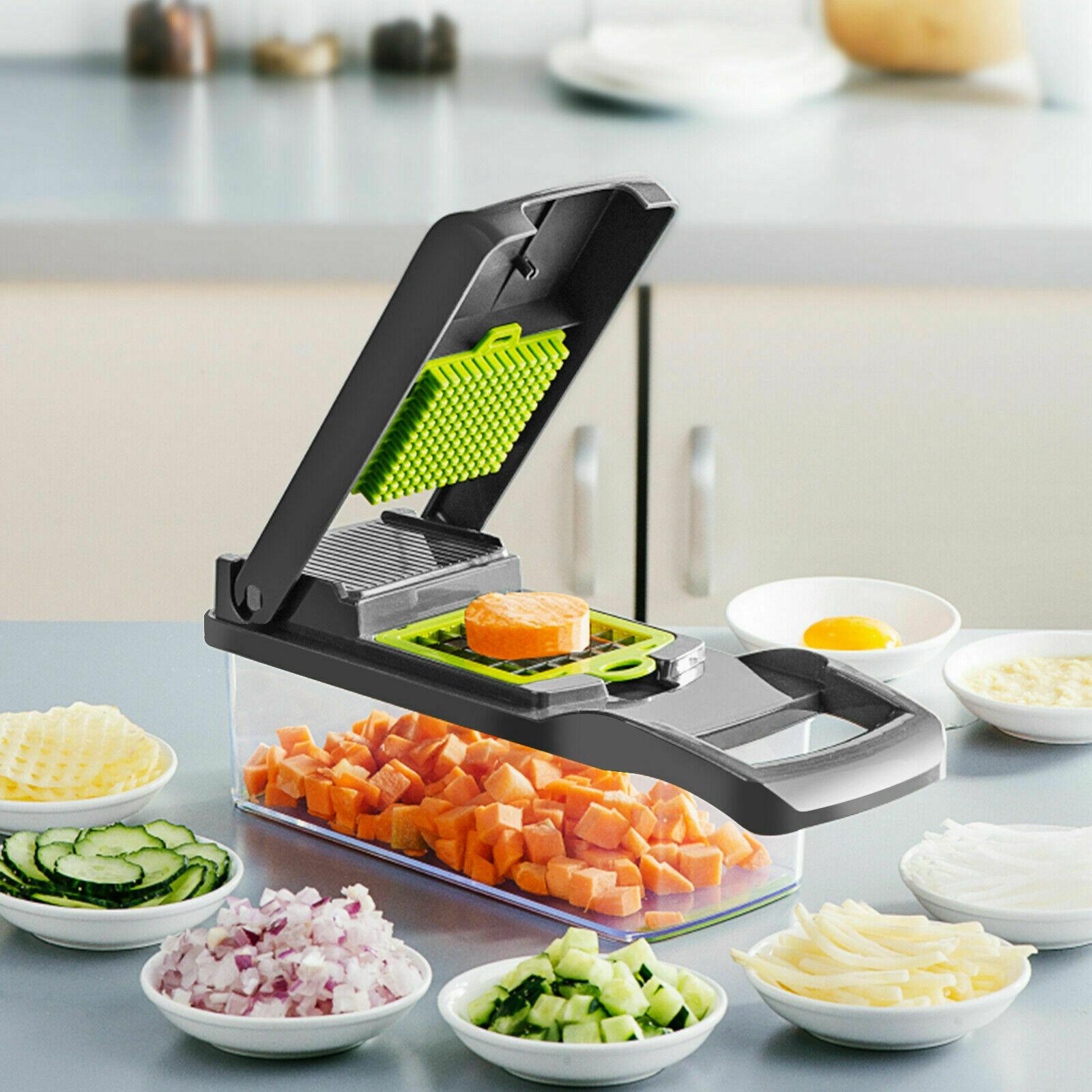 Razatoare Veggie Slicer 14 piese, lame inox + maner protectie