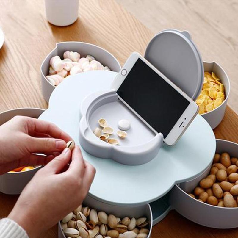 Cutie snacks cu sertare - Floare cu petale