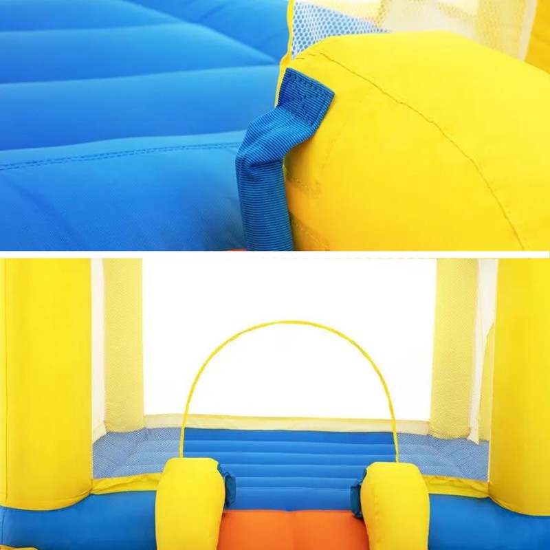 Centru de joaca cu piscina, trambulina si tobogan, gonflabil, 365x340 cm