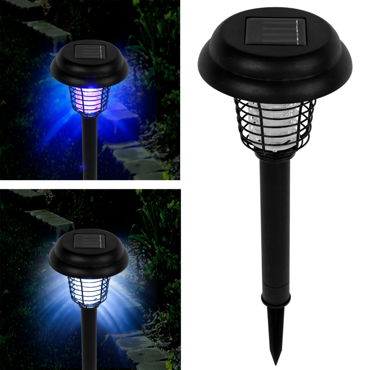 Set 2 x Lampa solara antitantari cu lumina UV