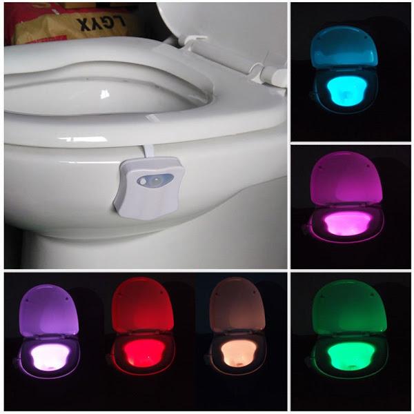 Led pentru vasul de toaleta cu senzor infrarosu de miscare si lumini