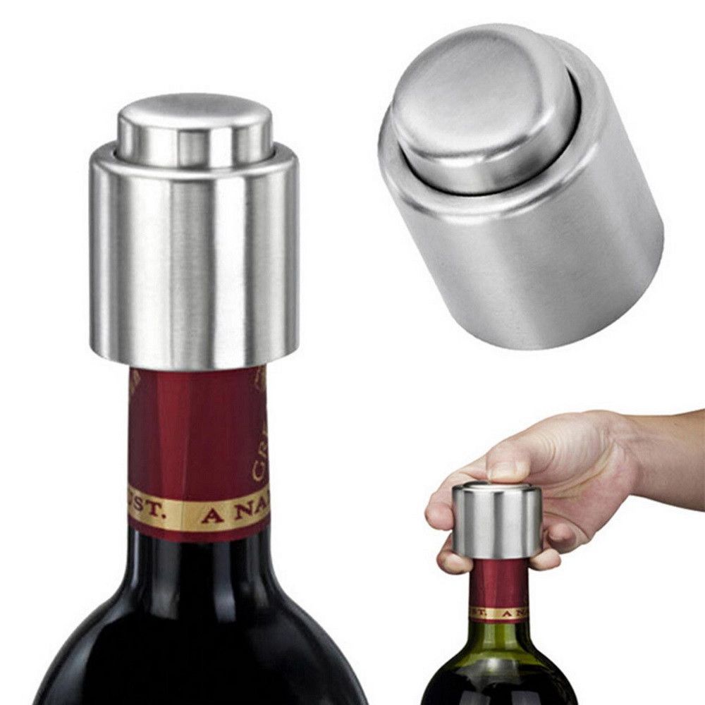 Set 2 x Dop vacuum pentru sticla de vin