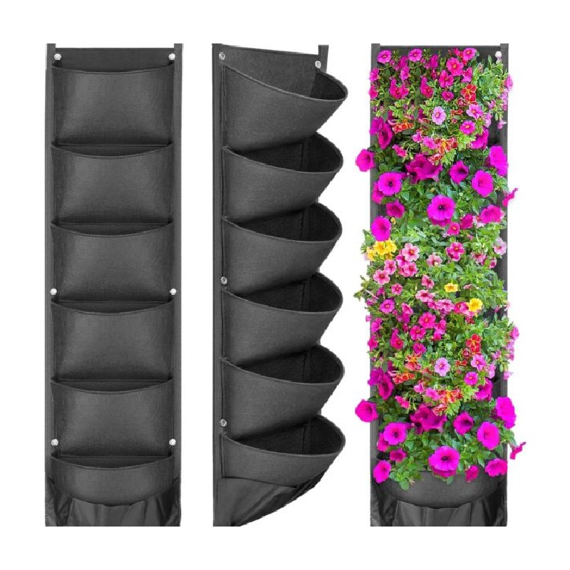 Jardiniera verticala impermeabila, suport de flori pentru gard