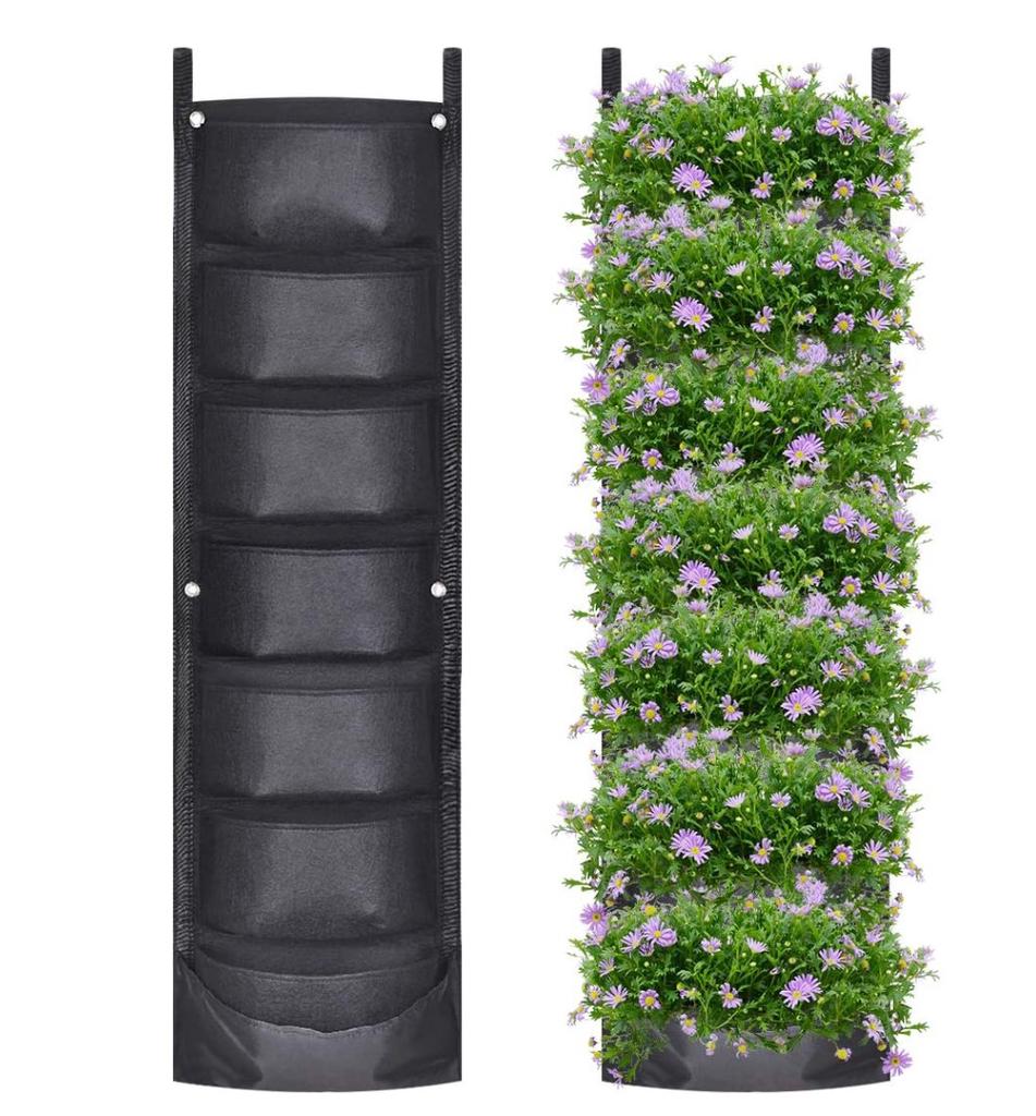 Jardiniera verticala impermeabila, suport de flori pentru gard