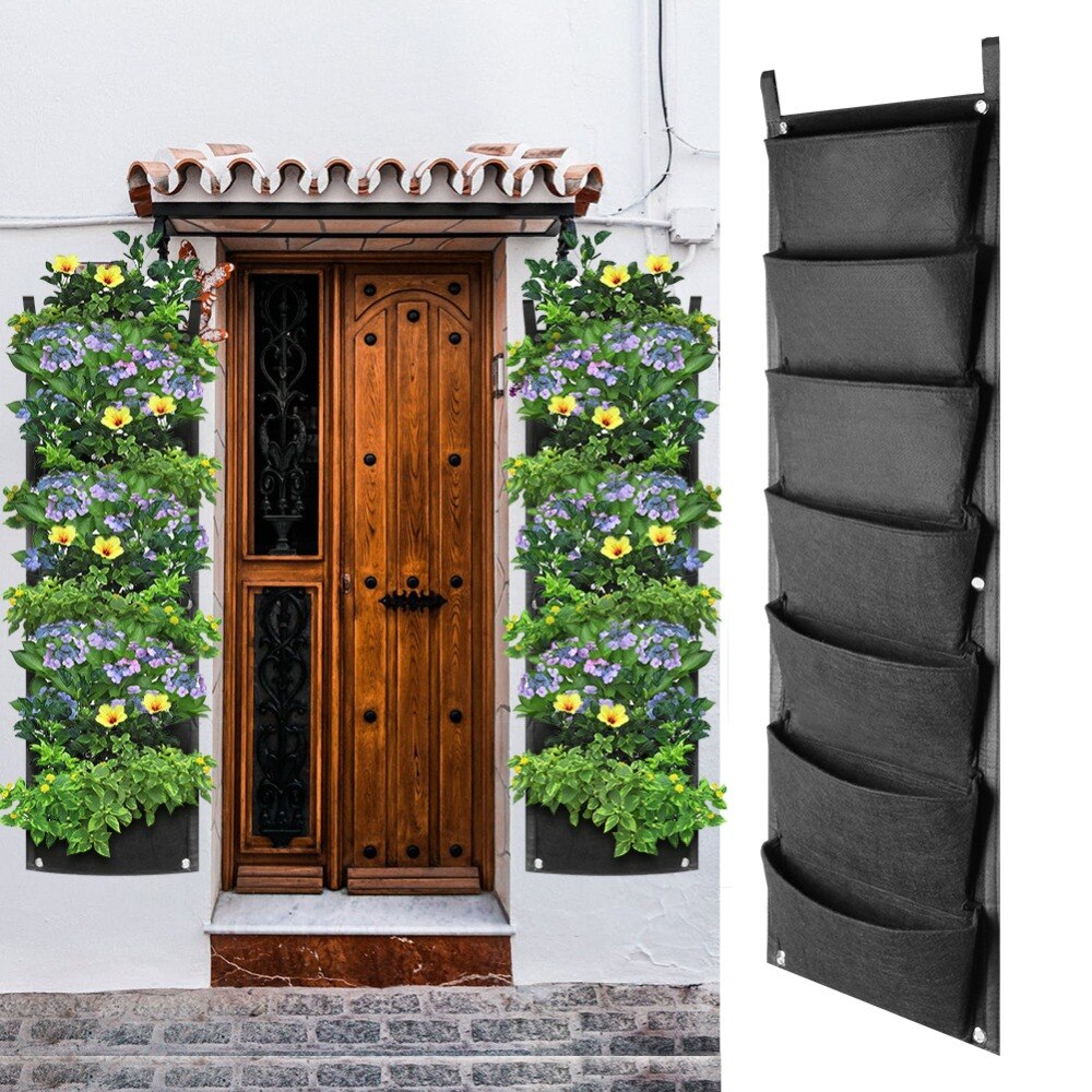 Jardiniera verticala impermeabila, suport de flori pentru gard