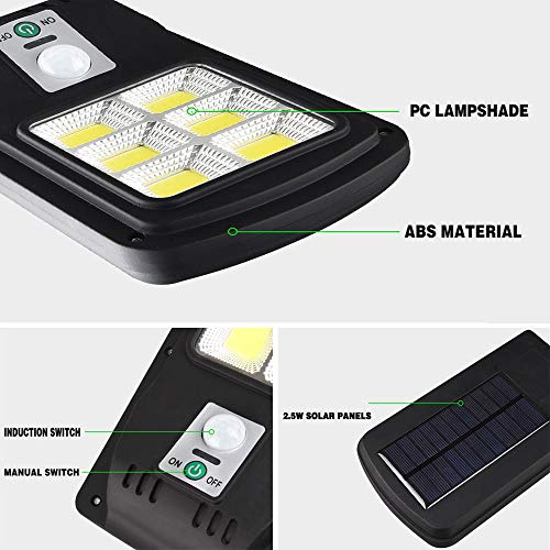 Lampa solara 6 LED SMD cu senzor de miscare si lumina