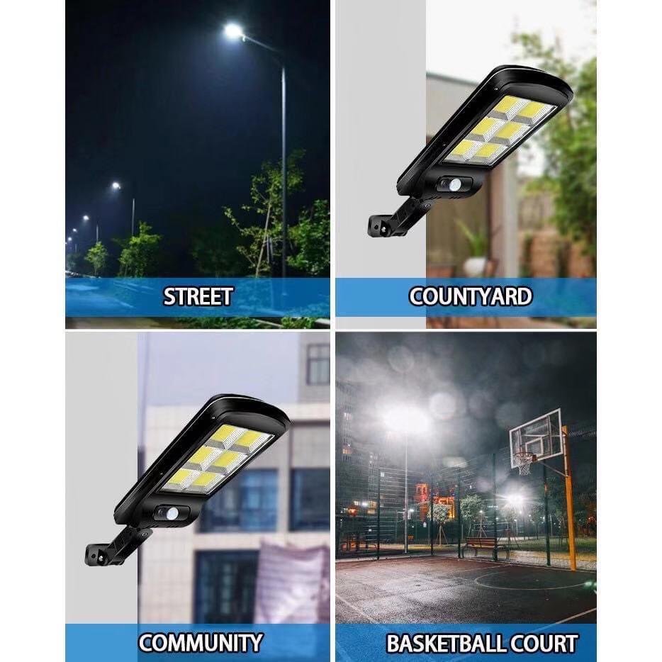 Set 4 x Lampa solara 6 LED SMD cu senzor de miscare si lumina