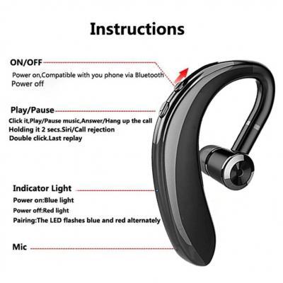 Casca handsfree Bluetooth, model business, S109 Negru