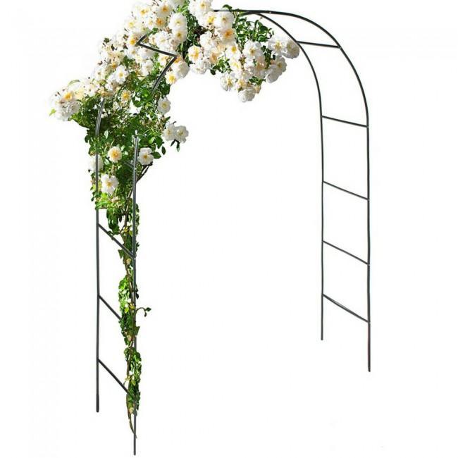 Arcada metalica de gradina pentru flori cataratoare, 200x38x140 cm