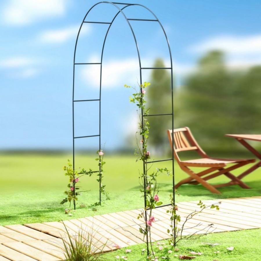 Arcada metalica de gradina pentru flori cataratoare, 200x38x140 cm