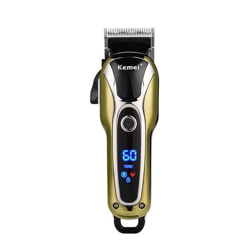 Aparat de tuns profesional, cu acumulator, afisaj LCD, lama reglabila