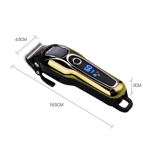 Aparat de tuns profesional, cu acumulator, afisaj LCD, lama reglabila