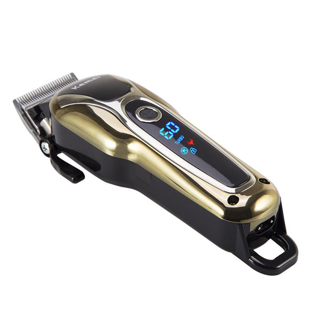 Aparat de tuns profesional, cu acumulator, afisaj LCD, lama reglabila