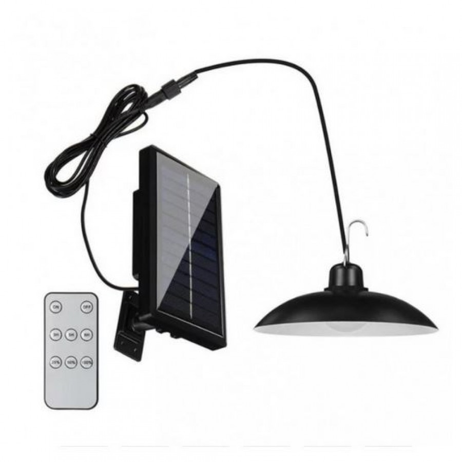 Lampa solara suspendata, telecomanda, 90 Lm/W
