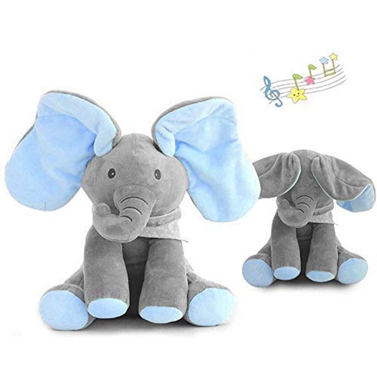 Elefant Cucu Bau in limba romana, Roz / Albastru