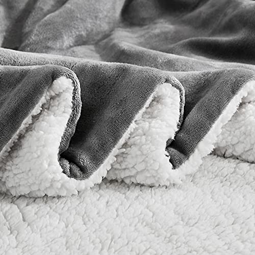 Patura cocolino cu blanita alba, Gri