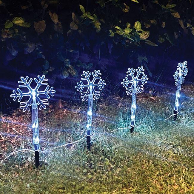 Instalatie 5 fulgi decorativi pentru gradina