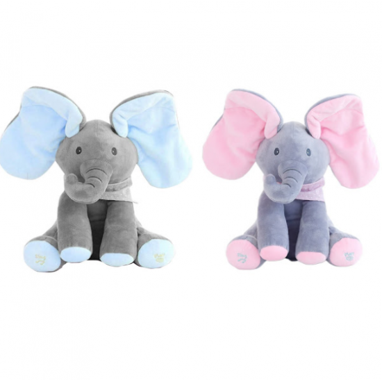 Elefant interactiv din plus - vorbeste,  Peek a Boo