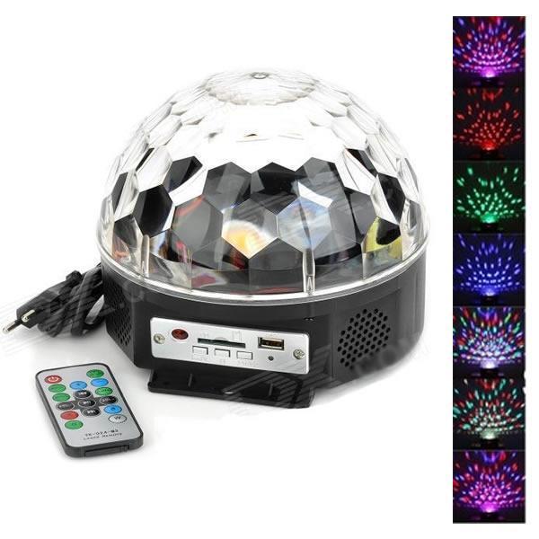 Proiector Disco Led Magic Ball Light cu telecomanda si Redare Audio MP3 