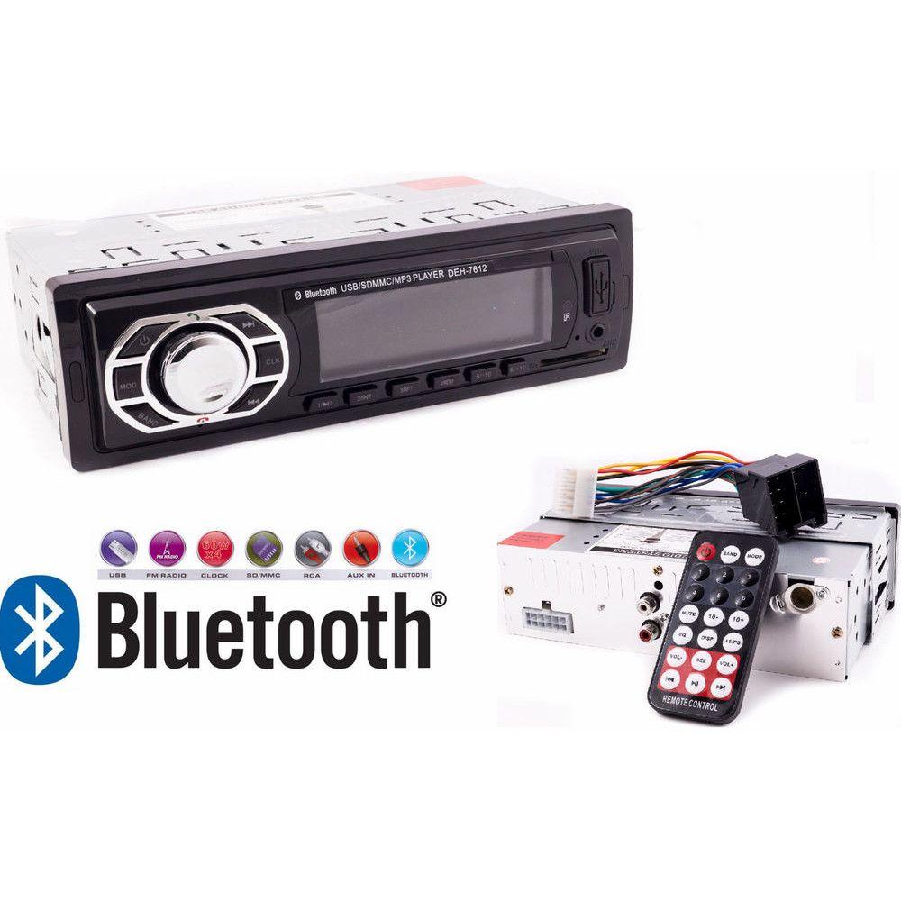 Radio MP3 player auto Bluetooth, USB, SD, AUX, 4x60W, telecomanda DEH-7612