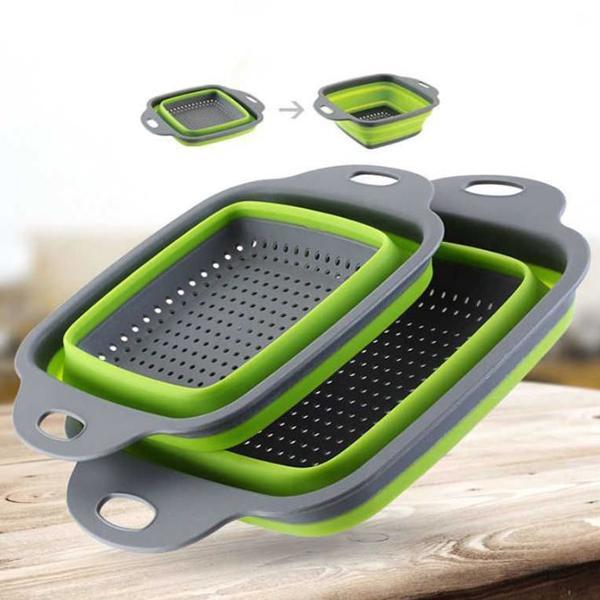 Set 2 castroane pliable cu strecuratoare