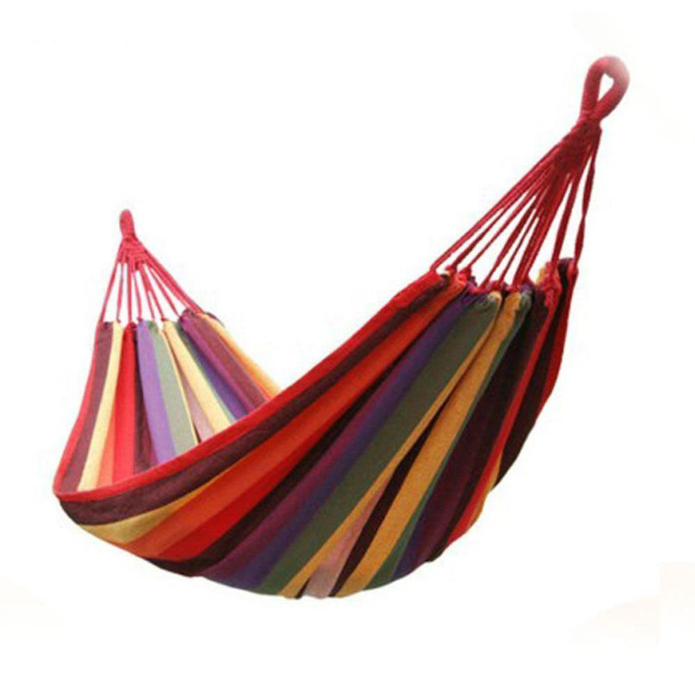 Hamac multicolor din bumbac pentru 1 persoana 180 x 80 cm