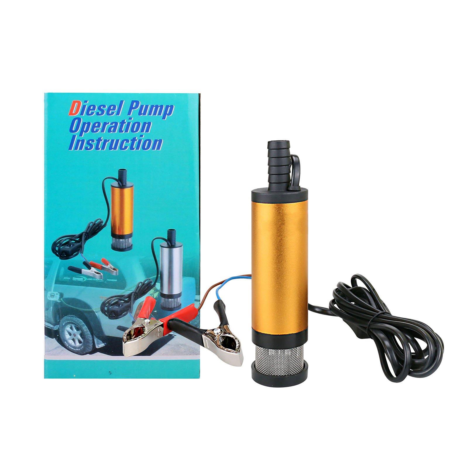Pompa transfer lichide, combustibil, uleiuri, 12V, 12 L/min, 8500 RPM, 16 mm