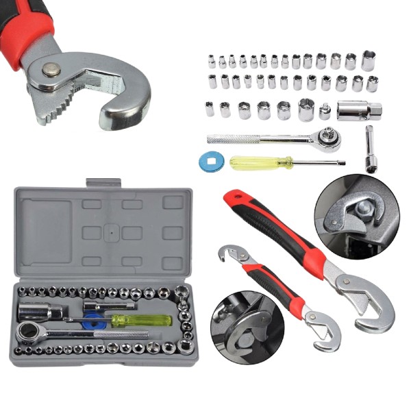 Trusa 40 chei tubulare + Set 2 chei universale Snap Grip