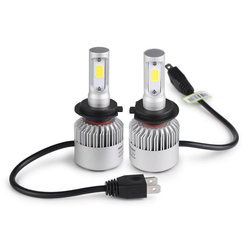 Set 2 becuri auto LED C6 H7 6500K 3800 lumeni