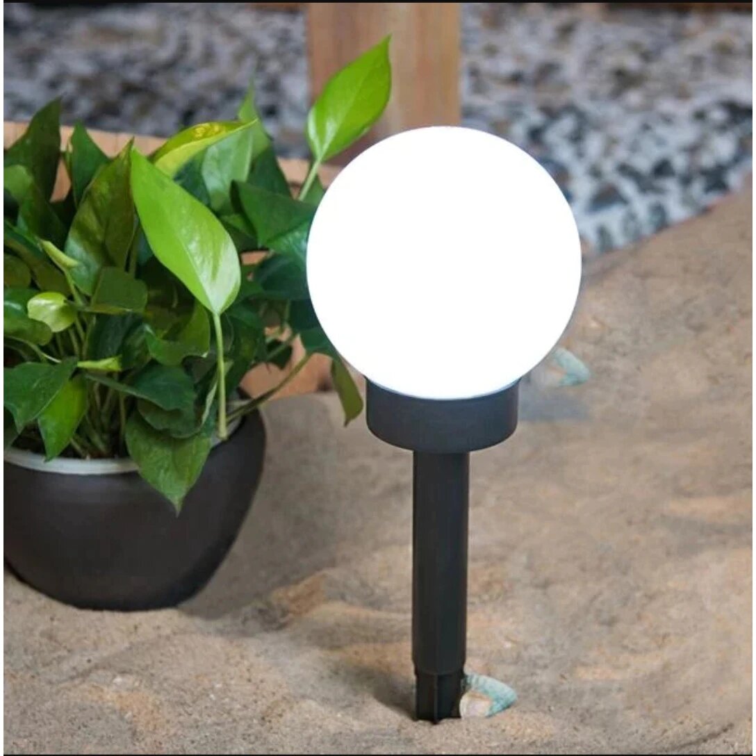 Set 2 x lampa solara, H 34 cm, senzor de lumina