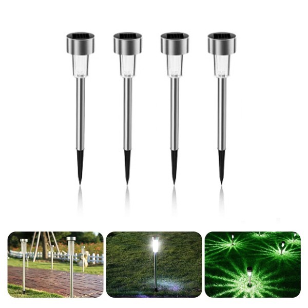 Set 4 x lampa solara de gradina, 30 cm
