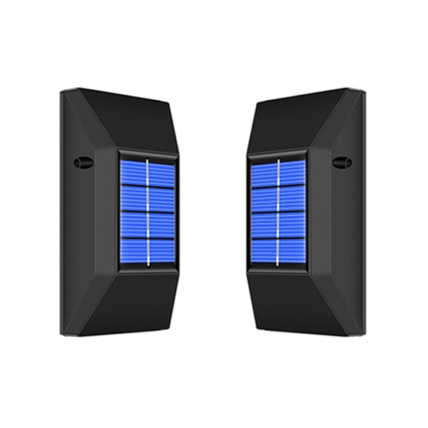 Set 4 x lampa solara 6 LED, Senzor, lumina calda