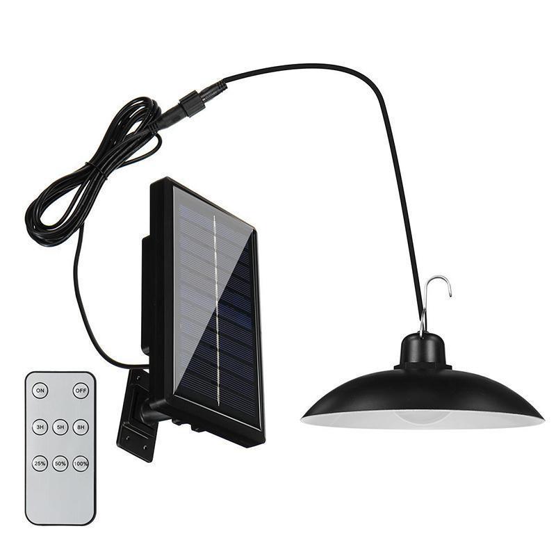 Set 2 x Lampa solara suspendata, telecomanda, 90 Lm/W