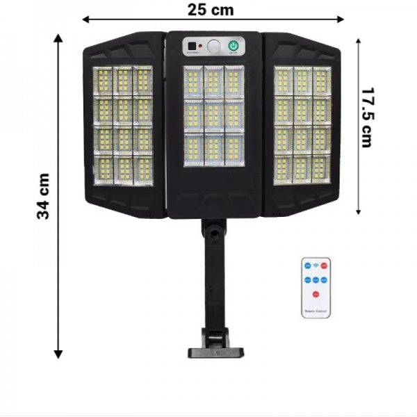 Oferta 1+1 - Lampa Solara 30 W, Senzor de Miscare si Telecomanda