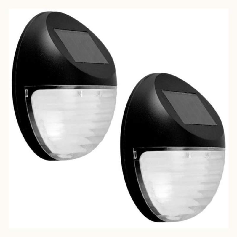 Set 4 x lampa solara de perete cu 2 LED