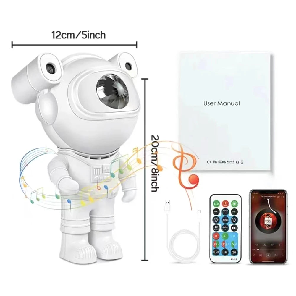 Proiector cu sunete si lumini, Bluetooth, Astronaut