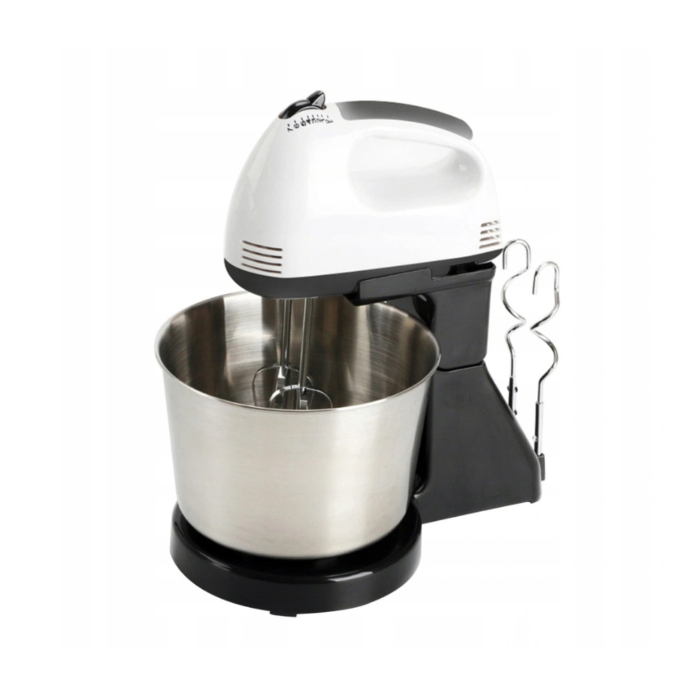 Mixer cu bol 350 W, 7 viteze, 2 teluri, 2 spirale