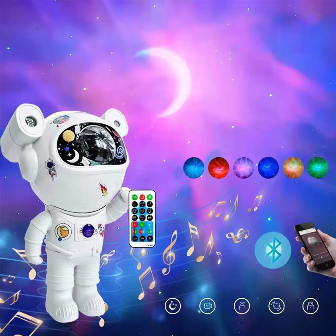 Proiector cu sunete si lumini, Bluetooth, Astronaut